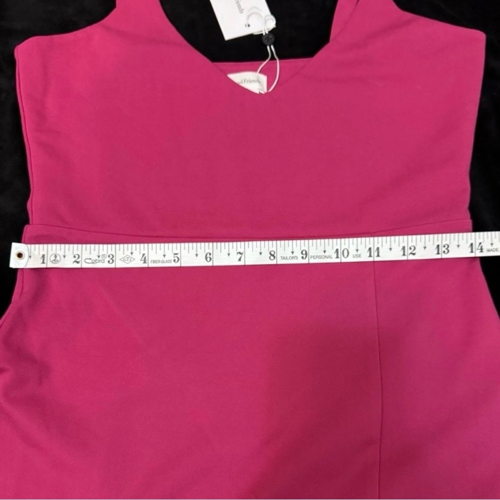 NWT! Lovers + Friends Lucie Midi Dress in Fuchsia Size Medium - Picture 8 of 13